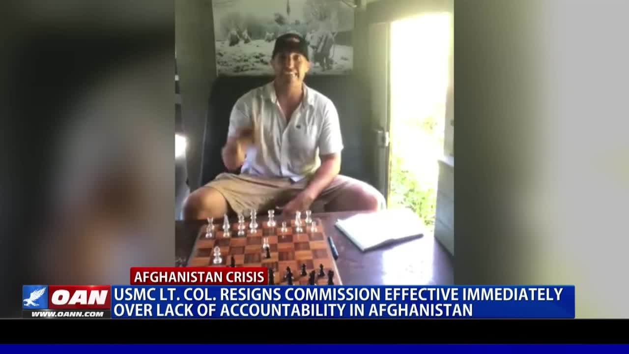 USMC Lt. Col. resigns commission effective immediately over lack of accountability in Afghanistan