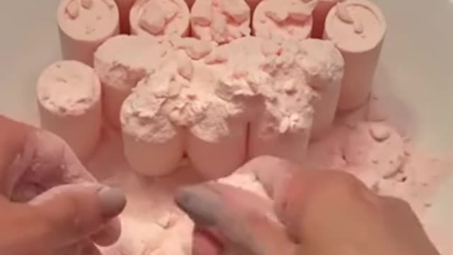 Block Gym Chalk Crumble | Satisfying ASMR