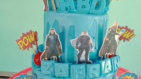 Avanger Birthday Cake