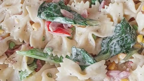 Easy Bow Tie Pasta with Vegetables Recipe 🎀 🍝 👩‍🍳 #pasta #homemade #cooking #recipe #food