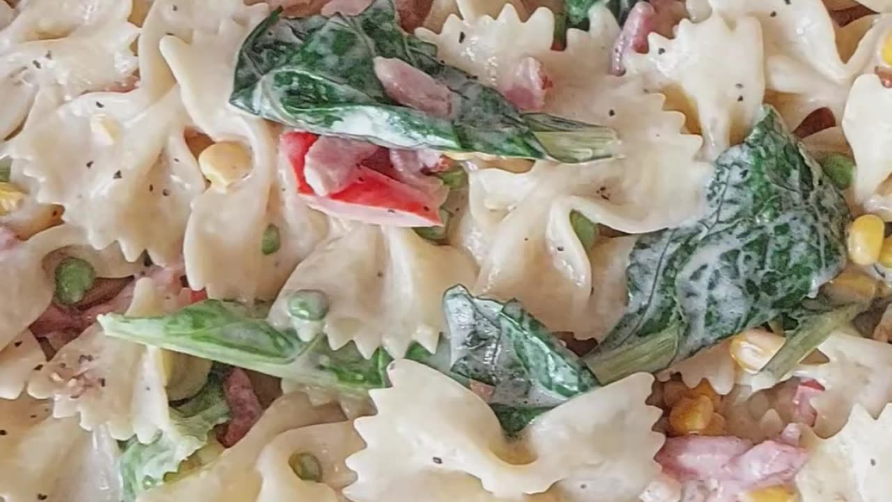 Easy Bow Tie Pasta with Vegetables Recipe 🎀 🍝 👩‍🍳 #pasta #homemade #cooking #recipe #food