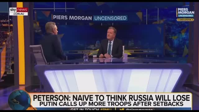 Jordan Peterson says It's naive to think the Russians are going to lose