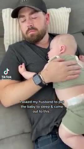 Dad Puts Kids To Sleep In His Unique Way