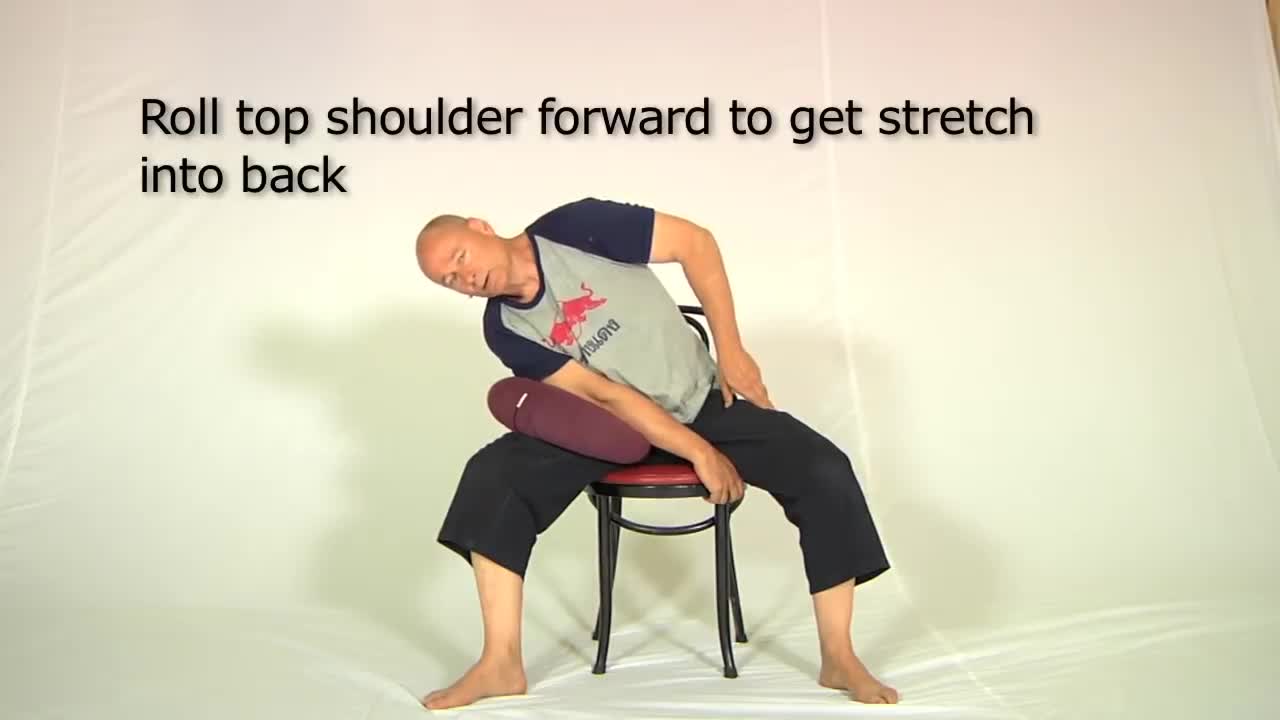 Top Back Pain Stretches with Chair at Home