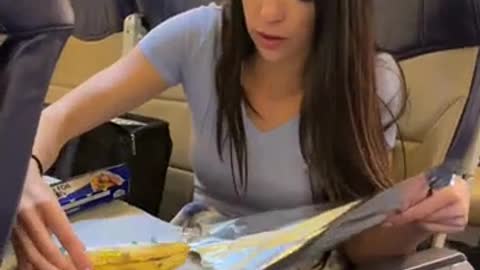 She Did That On An Airplane !!