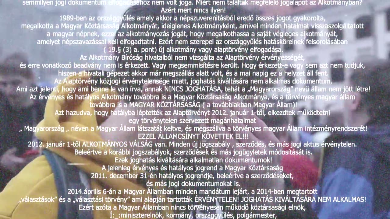 A közjogi helyzet ismertetése