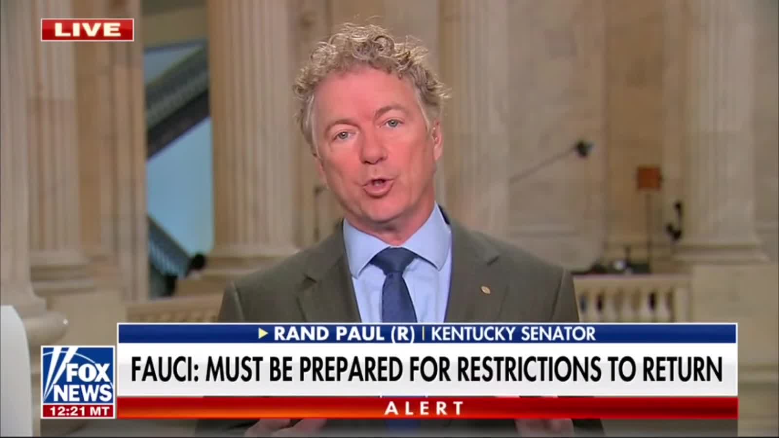 Rand Paul:None of what Dr.Anthony Fauci has been for has worked