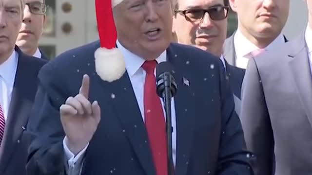Santa's version of Donald Trump