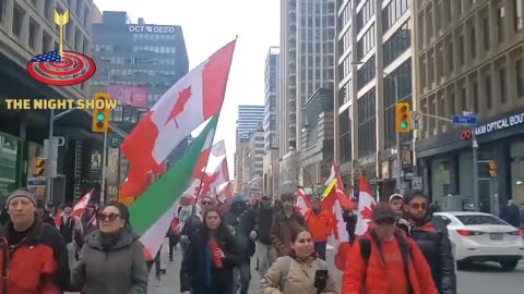 Protests in Calgary and Toronto today against federal COVID-19 restrictions and mandates