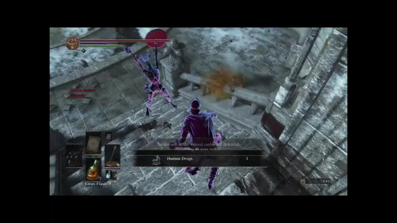 Dark souls 3, Win against try hard gank