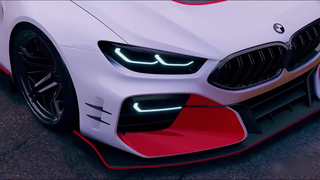 360 degree panoramic display of BMW sports car