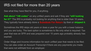 20 Years or More Of Unfiled Tax Returns: Here's What You Do