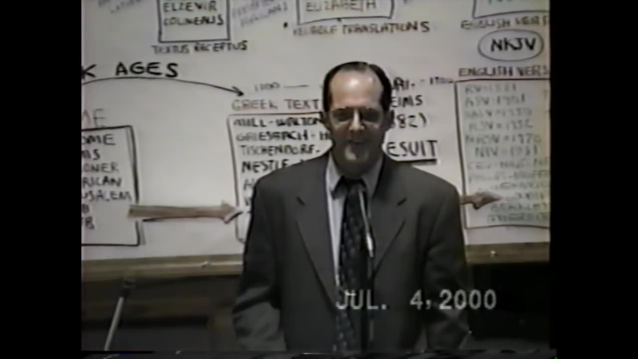 Dr Peter S. Ruckman; The King James Bible Pt.1