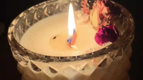 a delicate candle