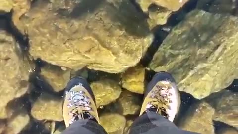 Absolutely Clear Frozen Water Off Himalayas