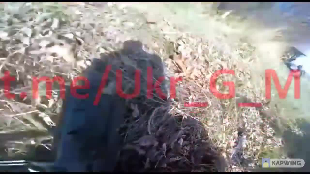 GoPro view from an Ukrainian Army Unit in a dangerous situation at the frontline