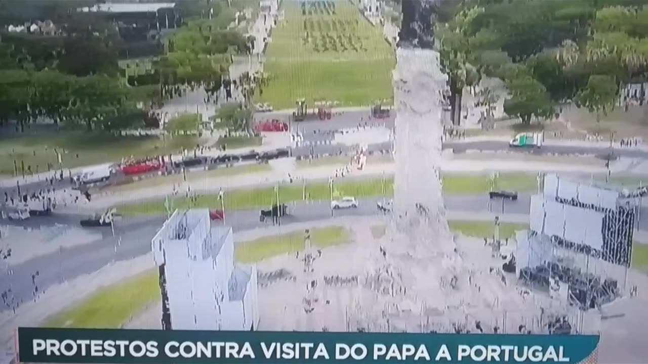 Protestos em Lisboa,Contra a Visita do Papa Francisco.