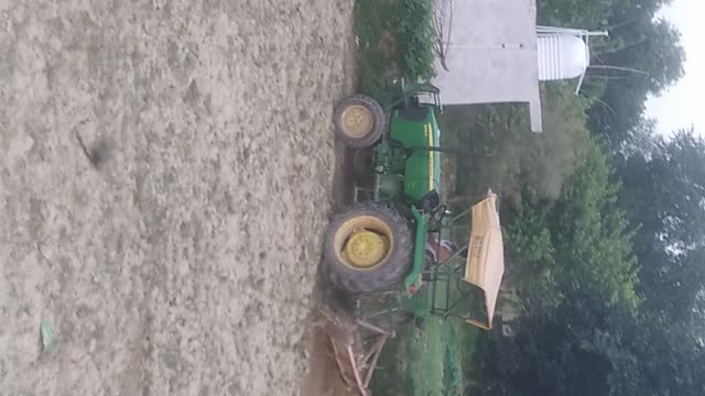 Cultivating by tractor