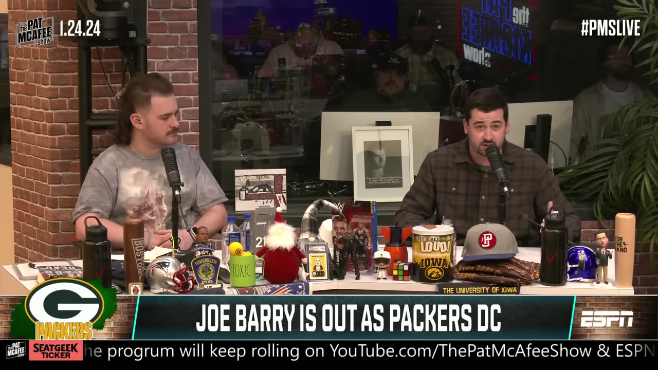 Joe Barry OUT as Packers defensive coordinator | Pat McAfee Show | Green Bay Packers