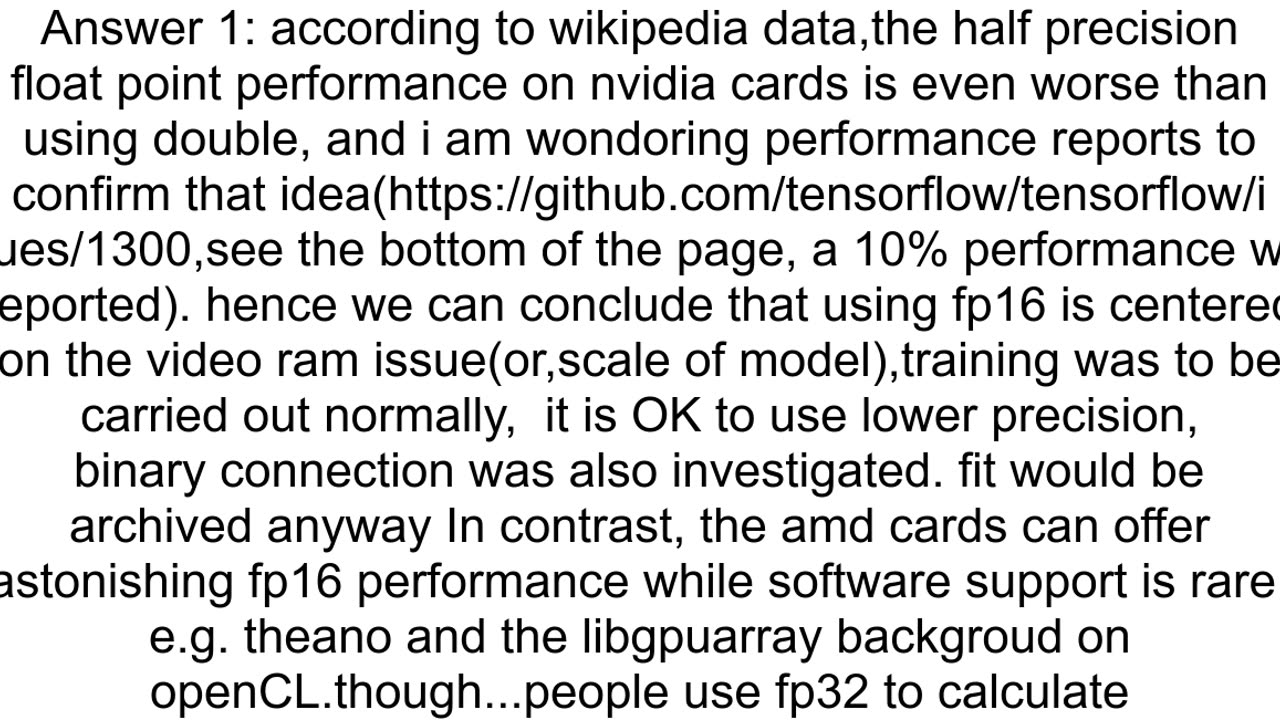 Does using Fp16 in deeplearning have adverse effect on the end result