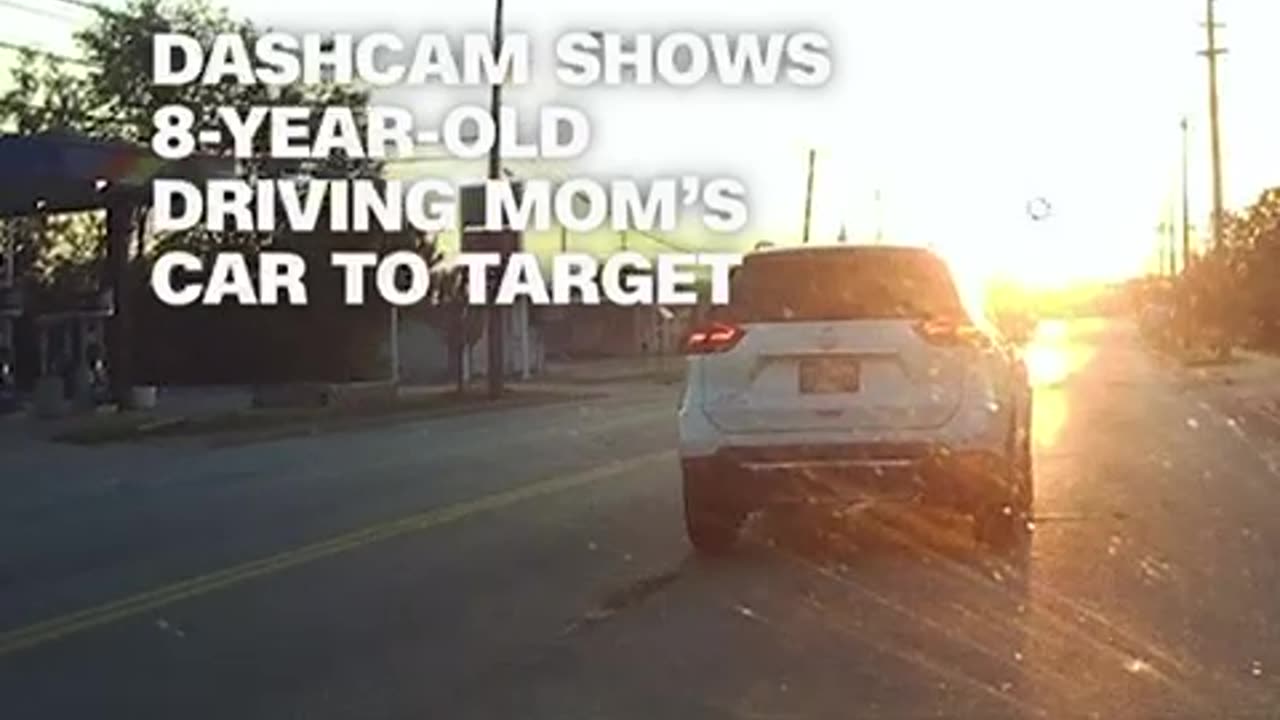 Dashcam video captured an 8-year-old girl driving her mom's car to a Target in Ohio. Police