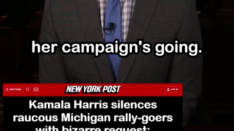 Kamala Harris Silences Michigan Crowd With Bizarre Request: ‘Shout Your Own Name’