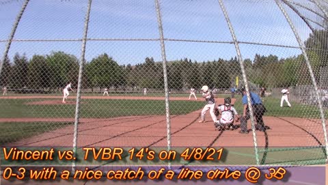 Vincent vs. Tri-Valley Babe Ruth 14's