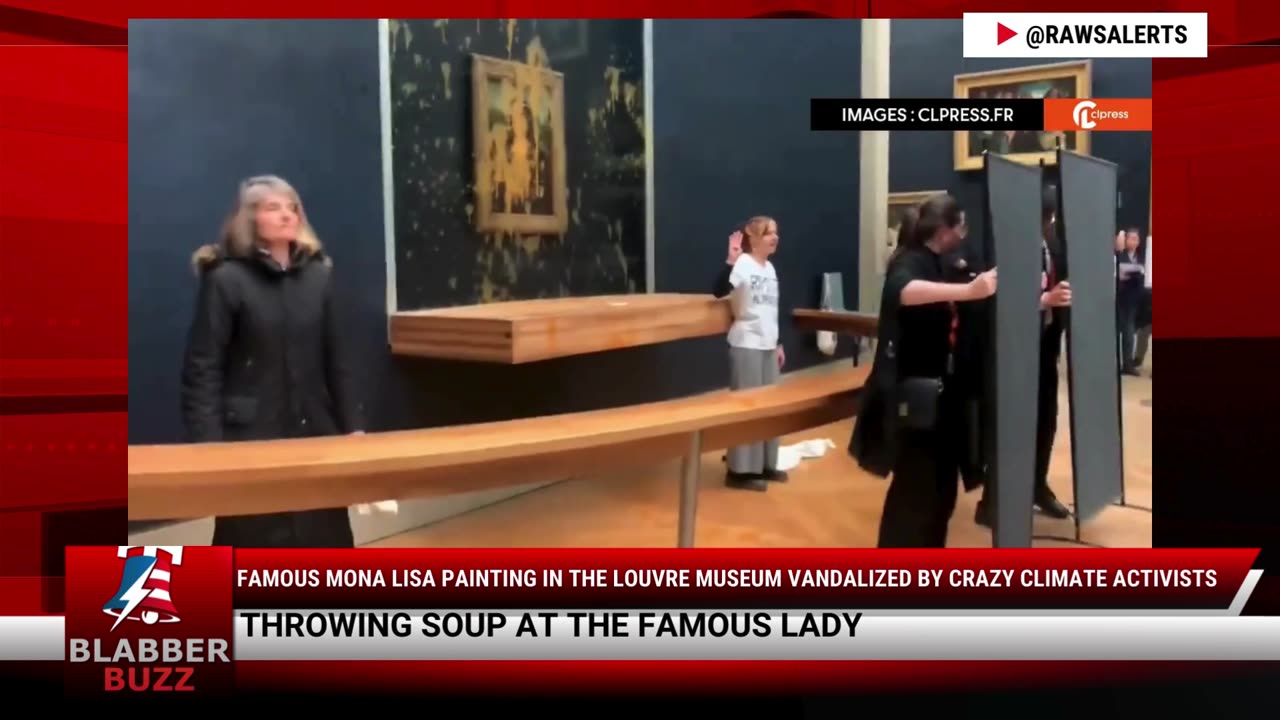 Famous Mona Lisa Painting In The Louvre Museum Vandalized By Crazy Climate Activists