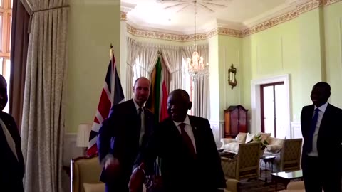 Prince William meets South Africa's President Ramaphosa
