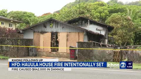 HFD says Hauula fire was intentionally set