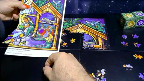 Stained Glass Nativity Jigsaw Day 4 - Just Rest Your Eyes (JRYE#494)