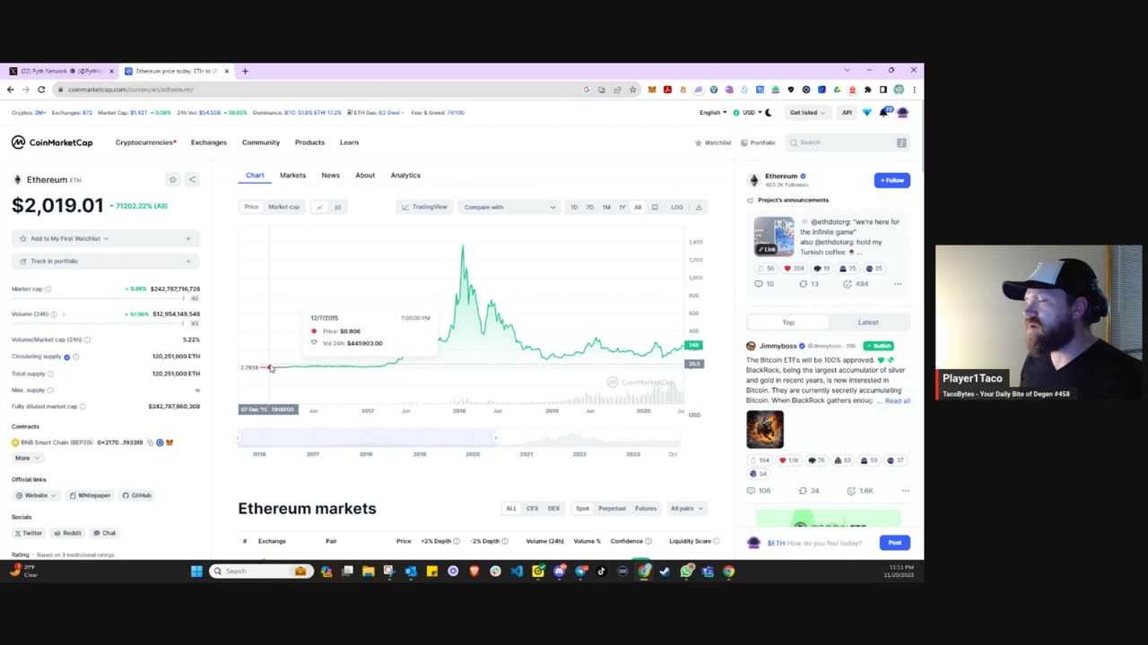TacoBytes - Your Daily Bite of Degen #458 @pythnetwork how to claim