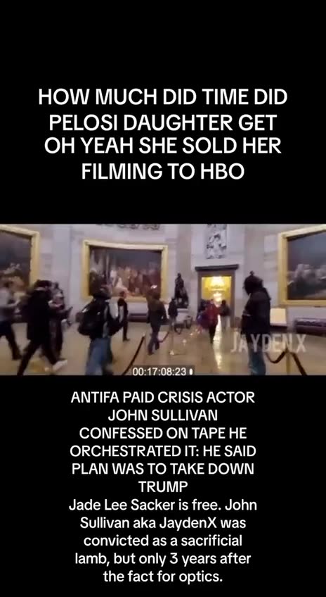 Pelosi's daughter and an Actor doing their Trump Derangement Syndrome Film on Jan 6