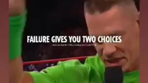 Wwe John Cena MOTIVATE lines never give up.