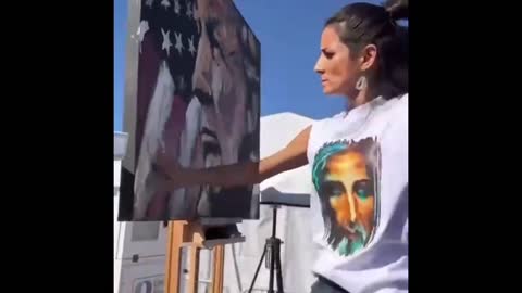 ⚫️Amazing Artist Paints Trump🔥