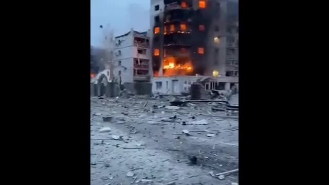 Russian forces caused damage to residential buildings.