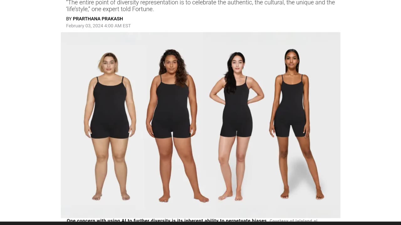 A.I taking female models Jobs