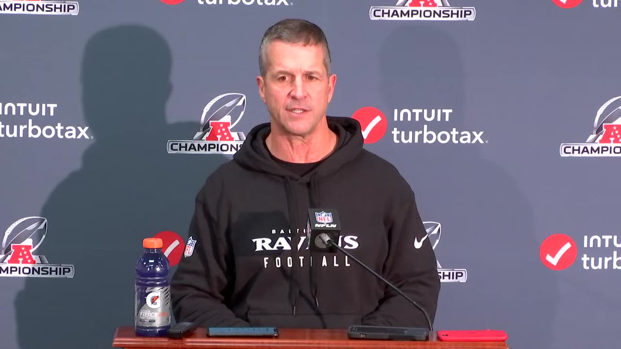 John Harbaugh Discusses AFC Championship Loss | Baltimore Ravens