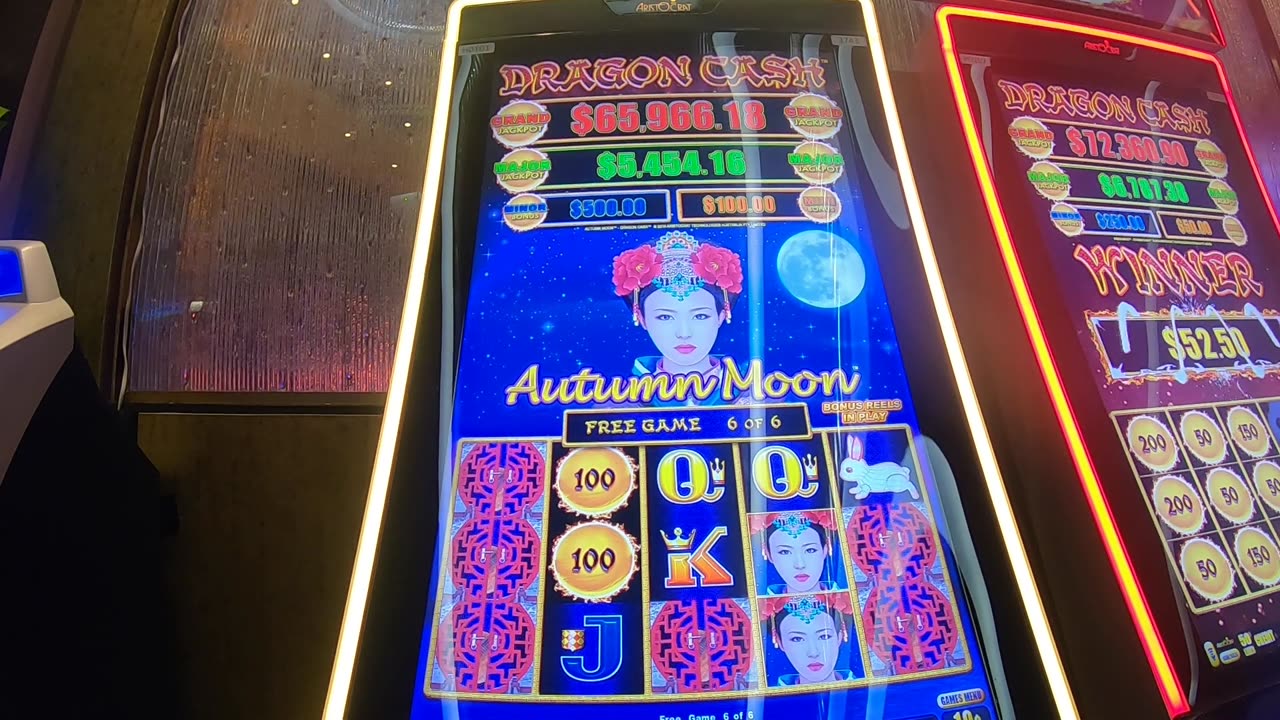 Dragon Cash Autumn Moon Slot Machine Play Bonuses Free Games!