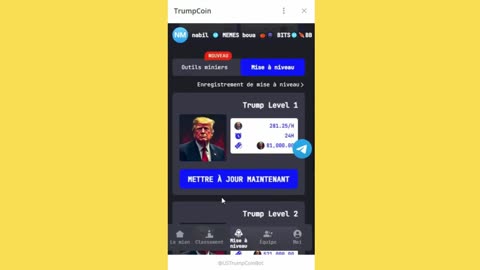 trump coin new mining miniapp telegram