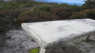 Abandoned tables at lookout - Outside Adventures