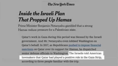 Why did Israel Fund Hamas?