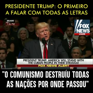 Comunismo destroe as nações por onde passou - Fala do Presidente Trump