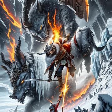 "Journey Through the Midnight Sun: Frozen Embrace - Intense Nordic Metal"