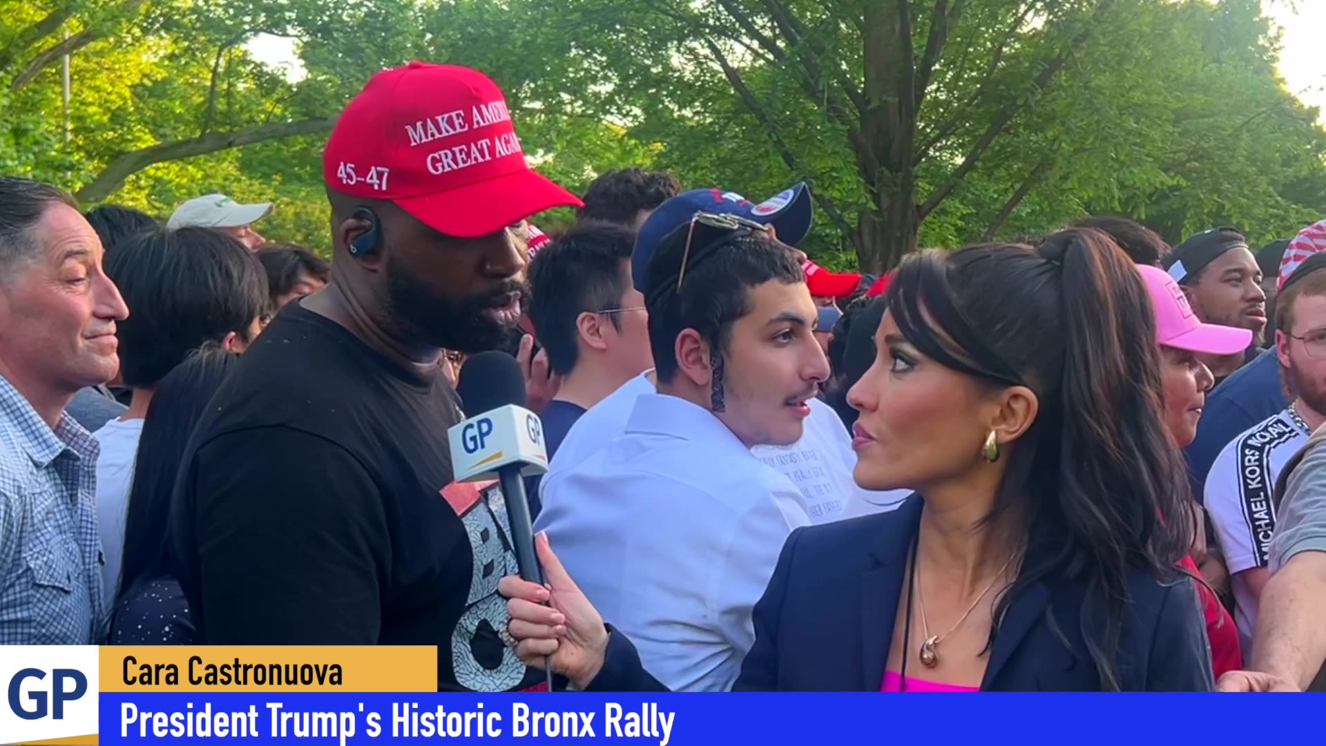 Brox Rally For Trump Ridiculous Line at Trump Bronx Rally!