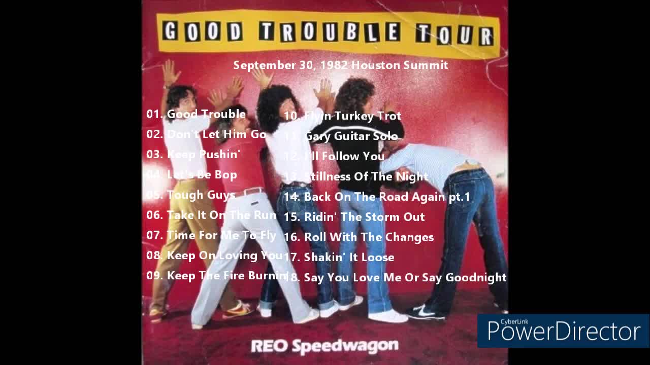 REO Speedwagon Live September 30, 1982 The Summit in Houston, Texas