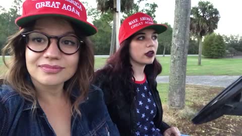 Hannah And Ashley Go For A MAGA Ride