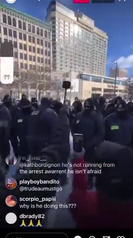 Ex RCMP officer arrested at protest Feb 18 2022 A VICTIM OF WAR CRIMES!