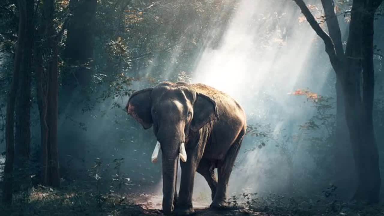 Elephant, parrot, owl, cats,Fox - video