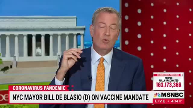 NY Communist Blasio calls for vaccine mandates
